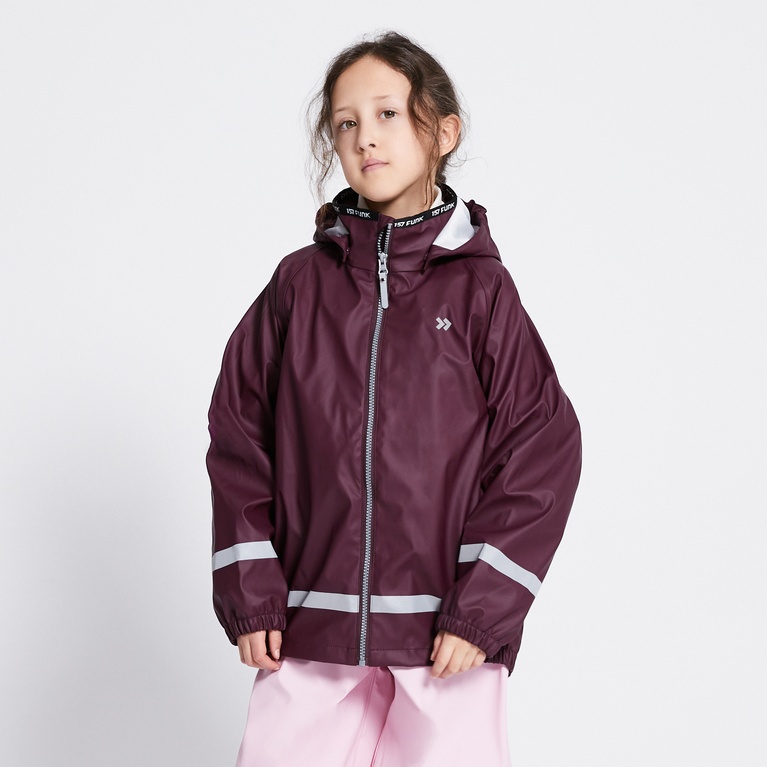 Rain jacket  "Ljusnan" Aubergine